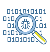 locating bugs icon