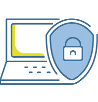 computer protection icon